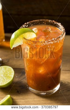 Homemade Mexican Michelada Beer Cocktail