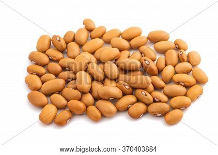 Yellow  Kidney  Beans Group Isolated On White Background