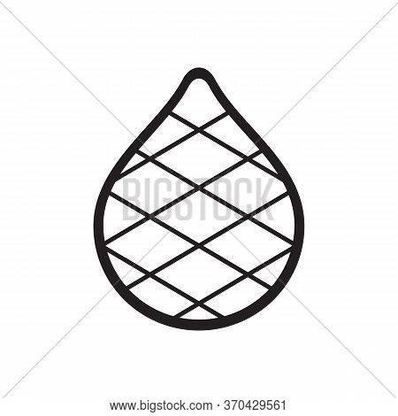 Salak Or Snake Fruit, Line Art Style Vector Illustration, Tropical Fruit Icon Design