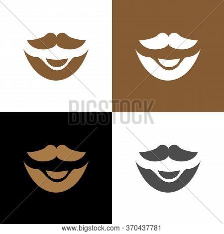 Balbo Beard Style Logo Icon Design Template Elements, Barber Shop Symbol