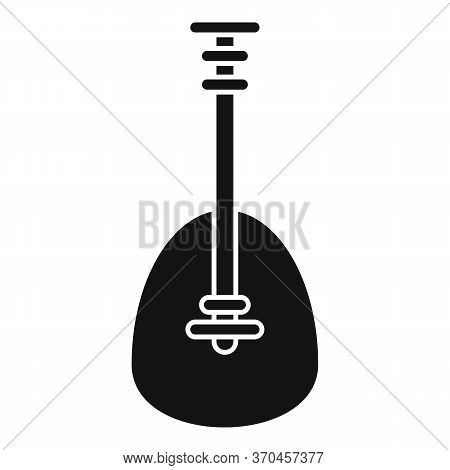Japanese Biwa Icon. Simple Illustration Of Japanese Biwa Vector Icon For Web Design Isolated On Whit