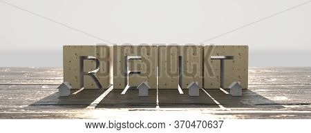 Concept Image Of Business Acronym Reit As Real Estate Investment Trust. 3d Rendering
