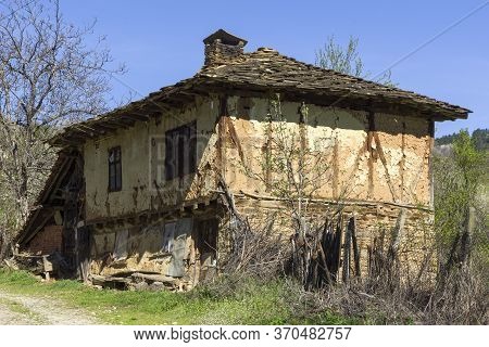 Staro Stefanovo, Bulgaria - April 9, 2014: Old Houses At Historical Village Of Staro Stefanovo, Love