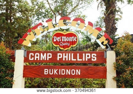 Bukidnon, Ph - Feb 6 - Camp Phillips Del Monte Pineapple Farm Sign On February 6, 2013 In Bukidnon, 