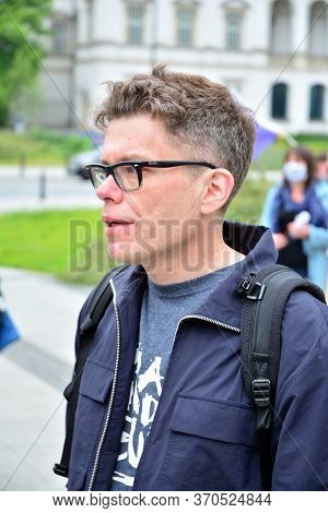 Warsaw, Poland. 9 June 2020.  Judge Igor Tuleya. Protest Of Supporters Of Judge Igor Tuleya At The E