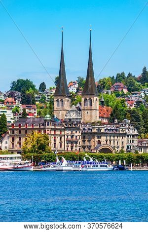 Church Of St. Leodegar Or Hofkirche St. Leodegar Is A Roman Catholic Church In The City Of Lucerne, 