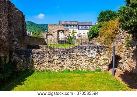 Roman Castrum Or Romerkastell In Boppard. Boppard Is A Town Lying In The Rhine Gorge, Germany.