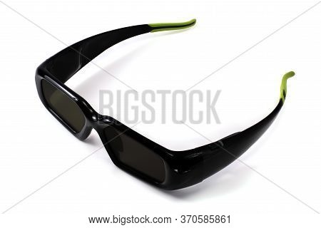 3d Glasses Lcd Isolated  On White Background