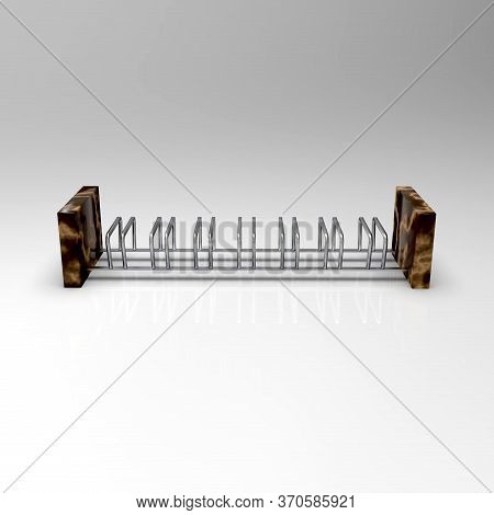 3d Image Of Bicycle Parking 7x Front View 00007