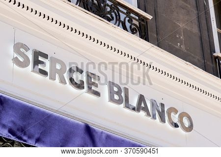 Bordeaux , Aquitaine / France - 05 05 2020 : Serge Blanco Shop Sign And Logo On Rugby Store