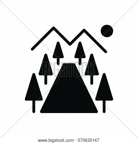 Black Solid Icon For Environment Atmosphere Nature Ethos Trees Garden