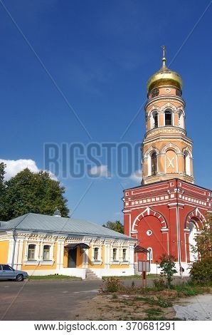 Village Novyy Byt, Chekhov District, Russia - September, 2019: The Monastery Of The Ascension Of Dav