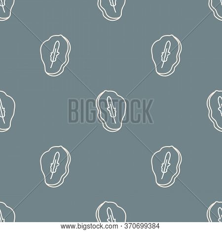Seamless Background Bird Feather Fossil Gender Neutral Baby Pattern. Simple Whimsical Minimal Earthy