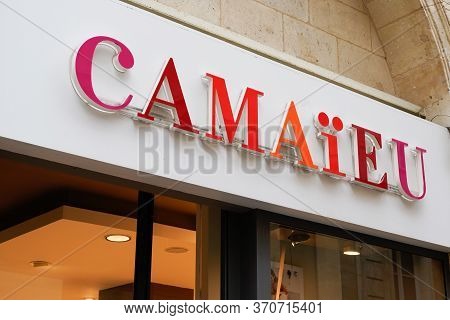 Bordeaux , Aquitaine / France - 05 12 2020 : Camaieu Logo Store Text Brand Camaïeu Shop Sign French 