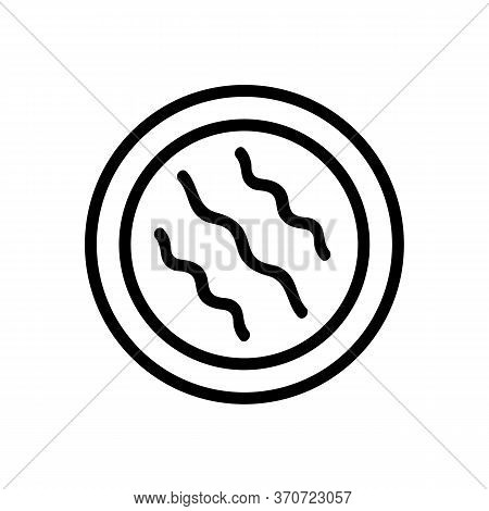 Makeup Remover Cotton Exfoliate Pad Icon Vector. Makeup Remover Cotton Exfoliate Pad Sign. Isolated 