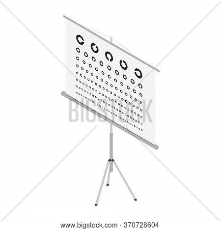 Eye Test Chart. Vision Exam. Optometrist Check. Medical Eye Diagnostic. Sight, Eyesight. Optical Exa
