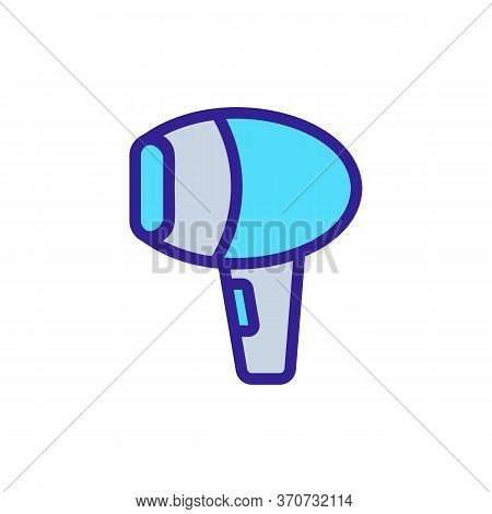 Epilator Female Bodycare Gadget Icon Vector. Epilator Female Bodycare Gadget Sign. Isolated Color Sy