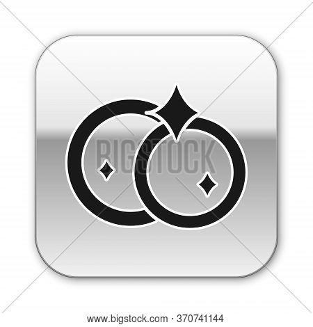 Black Washing Dishes Icon Isolated On White Background. Cleaning Dishes Icon. Dishwasher Sign. Clean