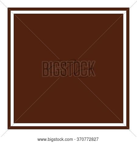 A Pattern With Three Brown Coffee Beans Drawn On A Brown Background. Monochrome Pattern.