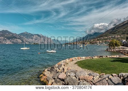 Porto Of Brenzone One Of The Most Beautiful Villages Of Lake Garda.