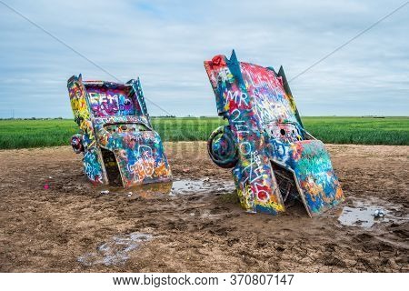 A Public Art Installation And Sculpture In Amarillo, Texas