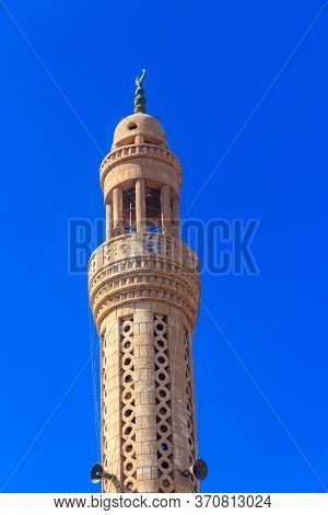 Minaret Of Mosque In Dahar Neighborhood (old Town Of Hurghada) In Egypt