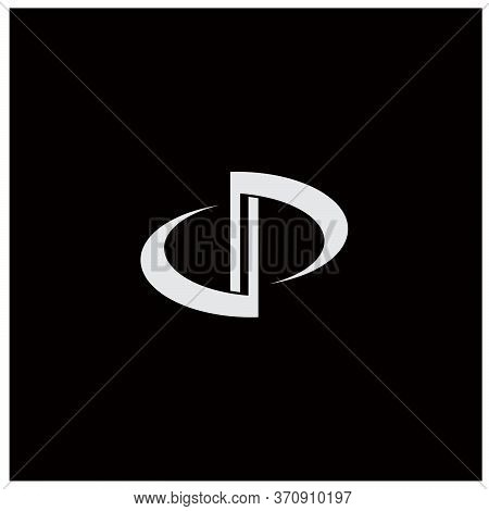 Unique Abstract Initials With Letter D And Letter P