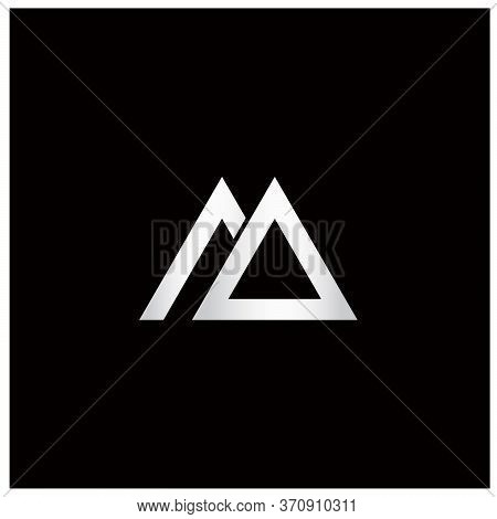 Abstract Triangle Shaped Letter A Logo Design