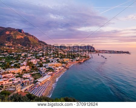 Magical Sunset Over Forio, Ischia Island, Italy