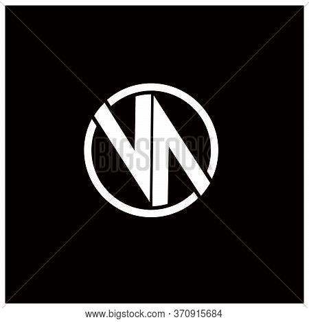 Letter V And Letter A Placed In Circle, Abstract Logo