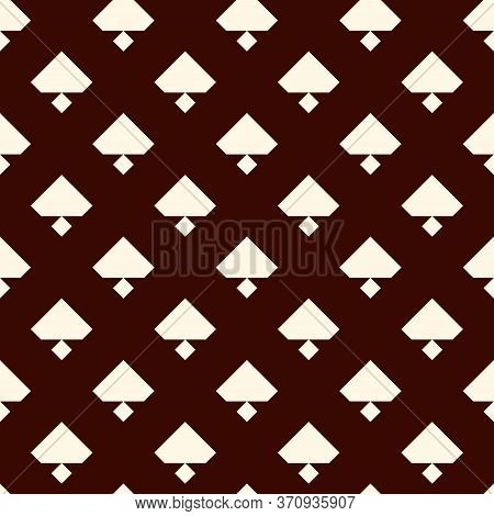 Geometric Seamless Pattern. Minimal Suface Print. Bell Motif Ornament. Simple Geo Background. Orname