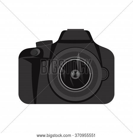 Vector Illustration Of Camera Isolated On White Background
