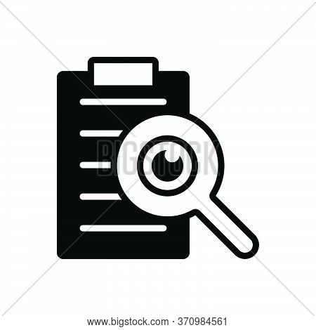 Black Solid Icon For See View  Look Sight Watch Vision  Dristi Peep