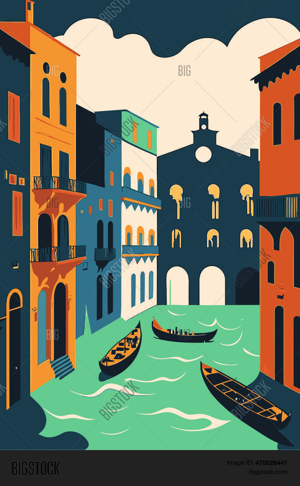 flat-vector-gondola-vector-photo-free-trial-bigstock