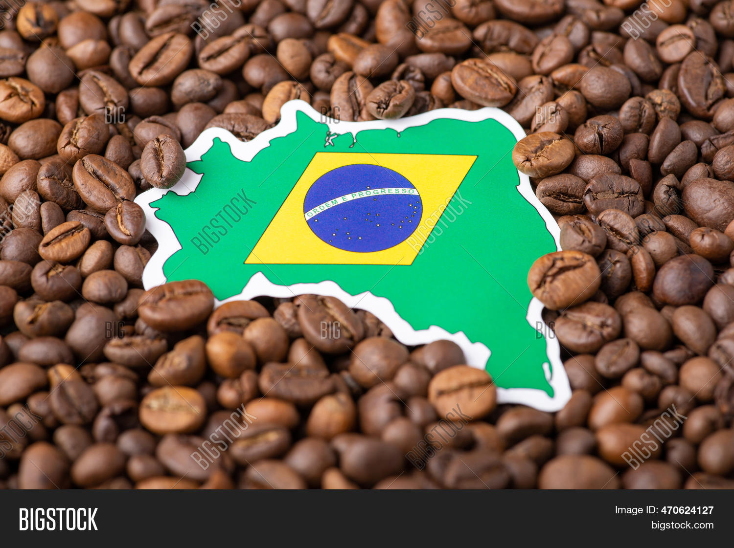 Flag Map Brazil Coffee Image & Photo (Free Trial) Bigstock