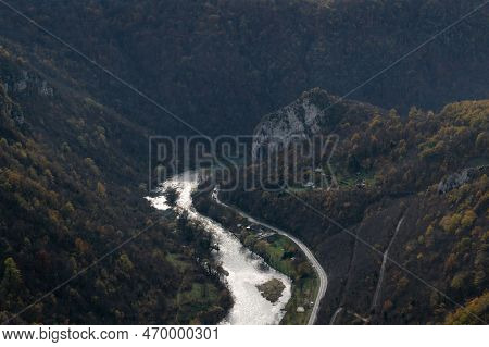 Vrbas River Canyon Near Banja Luka Known As Tijesno Canyon, Bosnia And Herzegovina