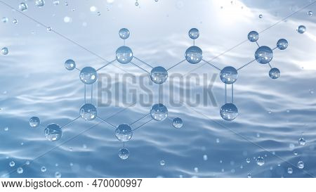 Paracetamol Molecular Structure, 3d Model Molecule, Acetaminophen, Structural Chemical Formula View 