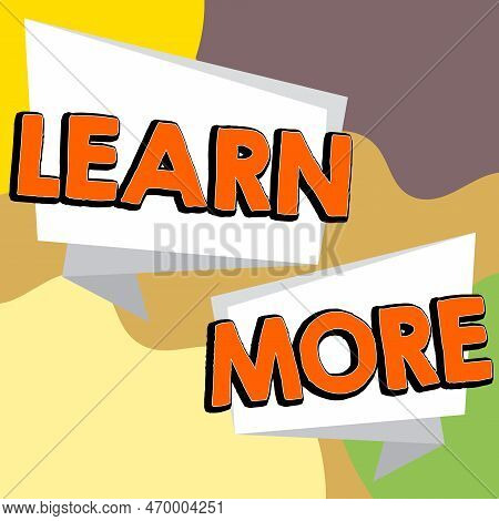 Conceptual Caption Learn More. Business Idea Deepen Knowledge Of The Thing You Want To Do Or New Ski