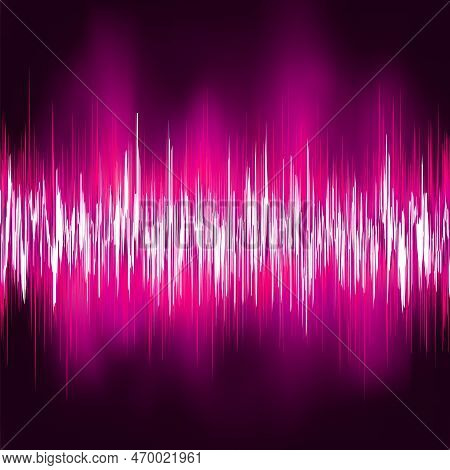 Abstract Purple Waveform. Eps 8 Vector File Included