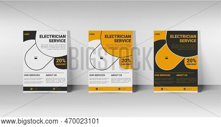 Electrical Services Flyer. A4 Size And Fully Editable Flyer