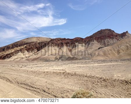 Scenic Rocks On Artist Drive In Death Valley National Park