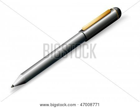 白い背景の上の ballpen のイラスト