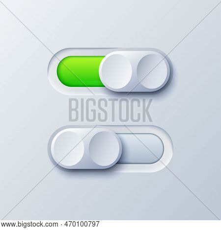Realistic Toggle Vector & Photo (Free Trial) | Bigstock