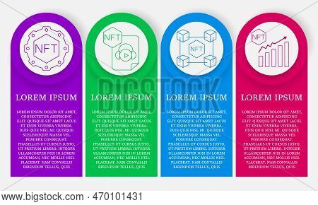 Nft Vector Icon Card. Non-fungible Token. Vector