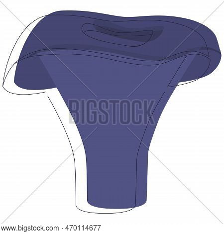 Actarius Indigo Mushroom. Edible Organic Mushrooms. Truffle. Forest Wild Mushrooms Types. Colorful V