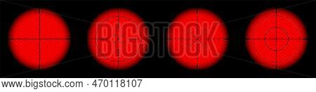 Various Weapon Thermal Infrared Sights, Sniper Rifle Optical Scopes. Hunting Gun Viewfinder With Cro