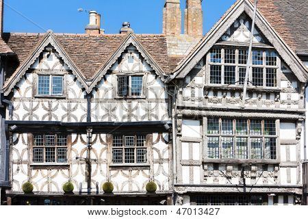 Garrick Inn und Harvard House, Stratford-upon-Avon, Warwickshire, England