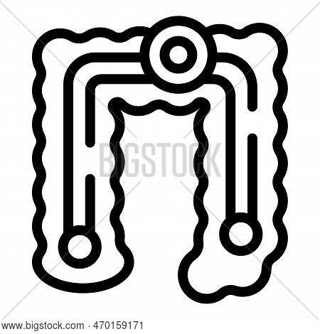 Intern Enzymes Icon Outline Vector. Amino Peptide. Structure Chain