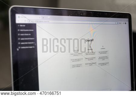 Chatgpt Chat Bot Screen Seen On Smartphone And Laptop Display With Chat Gpt Login Screen On The Back