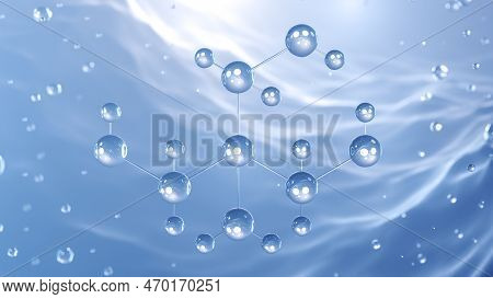 Tris Molecular Structure, 3d Model Molecule, Tris(hydroxymethyl)aminomethane, Structural Chemical Fo